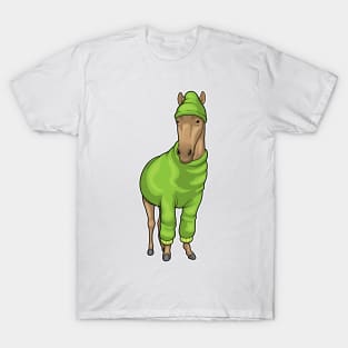 Horse Sweater Beanie T-Shirt